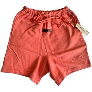 Essentials Athletic Shorts in Coral